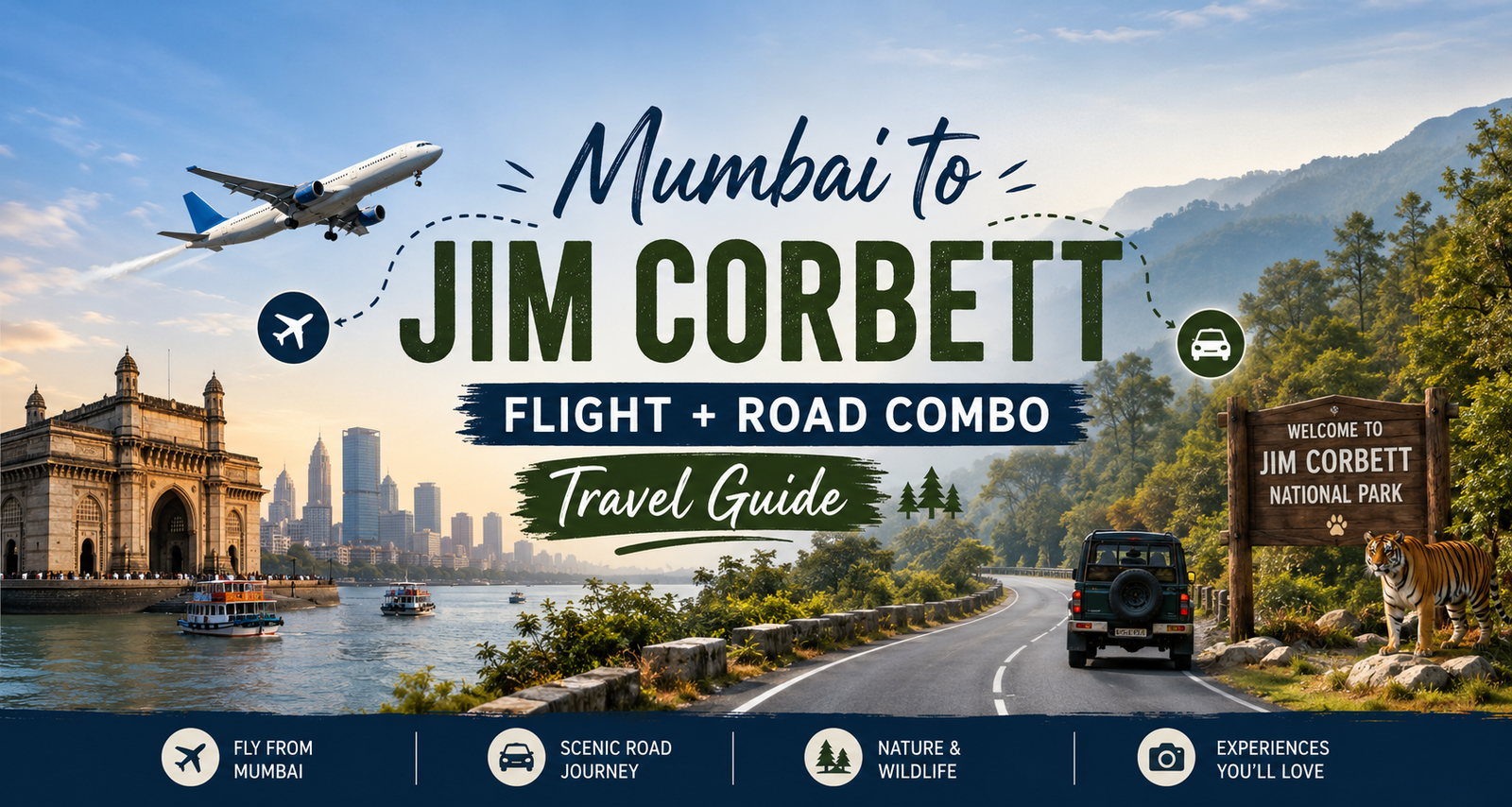 Mumbai to Jim Corbett: Flight + Road Combo Travel Guide